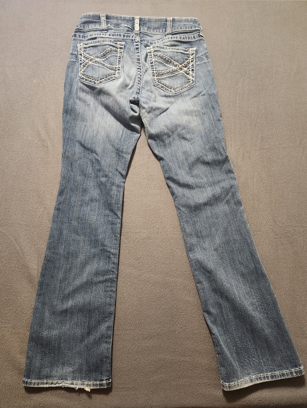 Ariat Jeans Women Size 31L Blue Bootcut Stretch Western Mid Rise - Picture 9 of 14